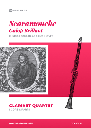 Book cover for Scaramouche - Galop Brillant - for Clarinet Quartet