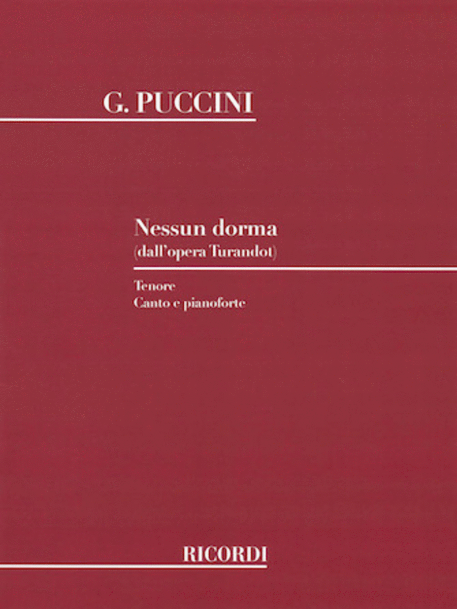 Nessun Dorma (from Turandot) Voice scores gallery preview page 1