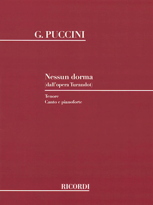 Book cover for Nessun Dorma (from Turandot)