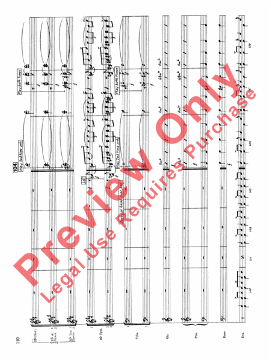 Original Big Band Sounds Big Band scores gallery preview page 111