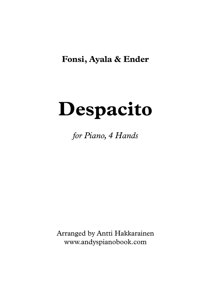 Despacito 1 Piano, 4-Hands scores gallery preview page 1