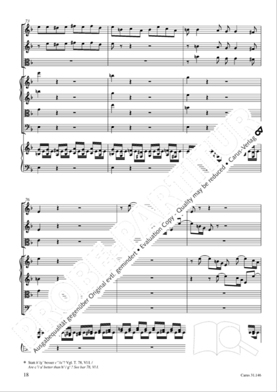 Through bitter tribulation we enter into God's kingdom (Wir mussen durch viel Trubsal in das Reich Gottes eingehen) 4-Part scores gallery preview page 19
