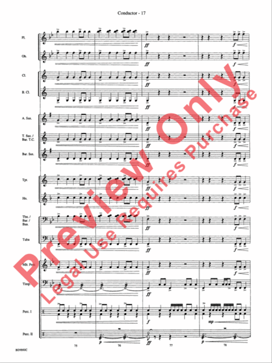Quintilian Quintilian Concert Band scores gallery preview page 19