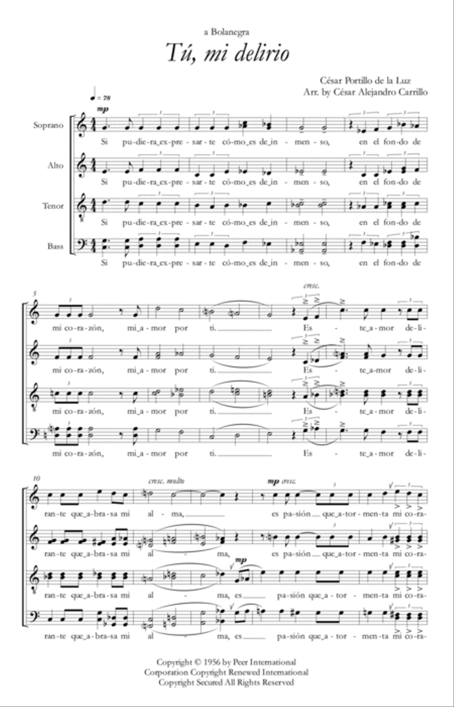 Tu, Mi Delirio Tu, Mi Delirio Divisi scores gallery preview page 3