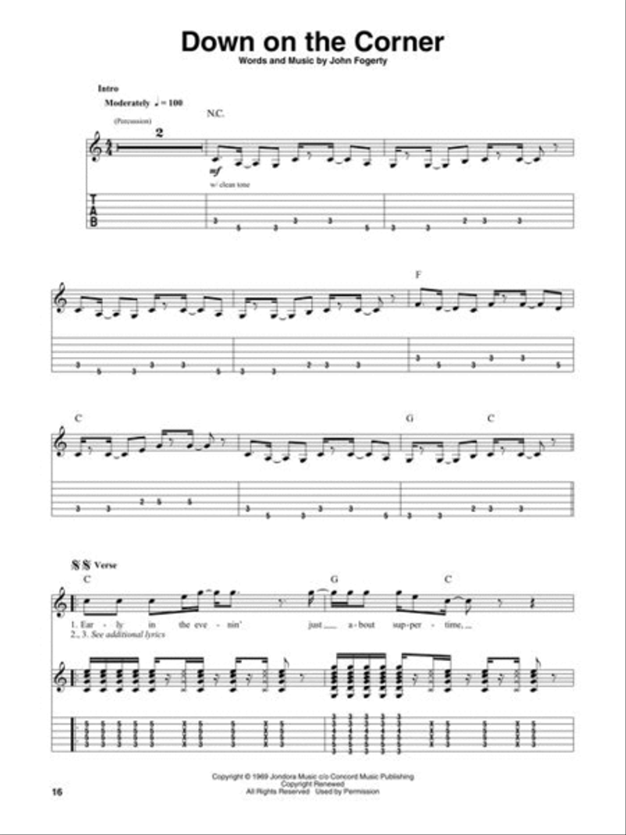 Creedence Clearwater Revival – Deluxe Guitar Play-Along Vol. 23 Guitar scores gallery preview page 6