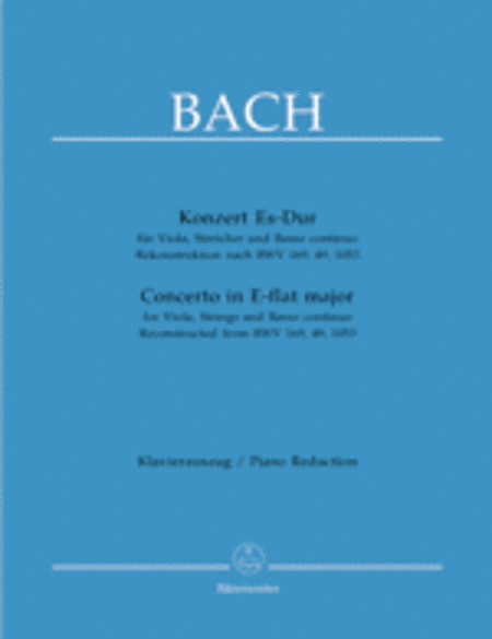 Concerto E-flat major for Viola, Strings and Basso continuo