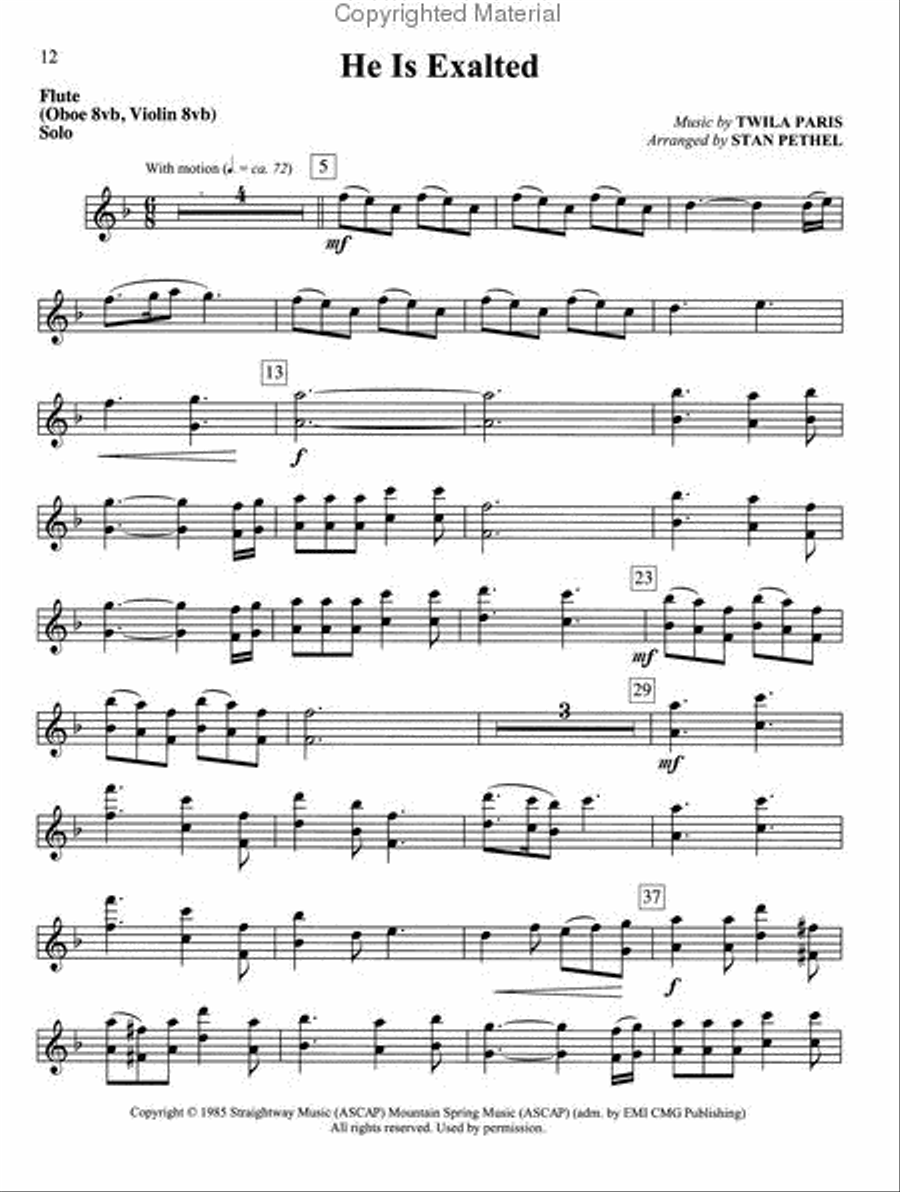 Winds of Praise Flute scores gallery preview page 3