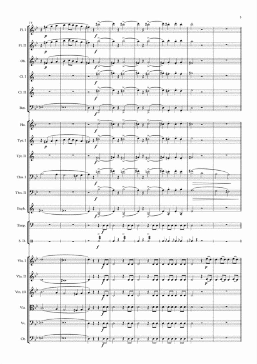 Symphony No. 40 in G Minor (abridged) Full Orchestra scores gallery preview page 3