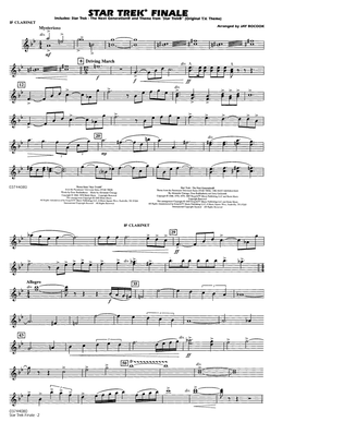 Book cover for Star Trek Finale - Bb Clarinet