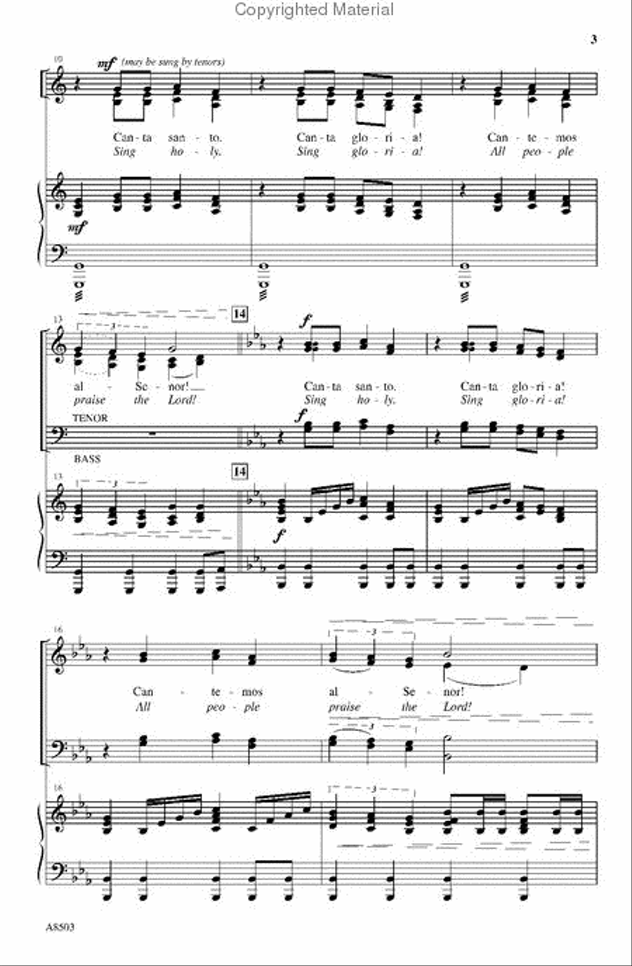 Celebration Praise! 4-Part scores gallery preview page 3