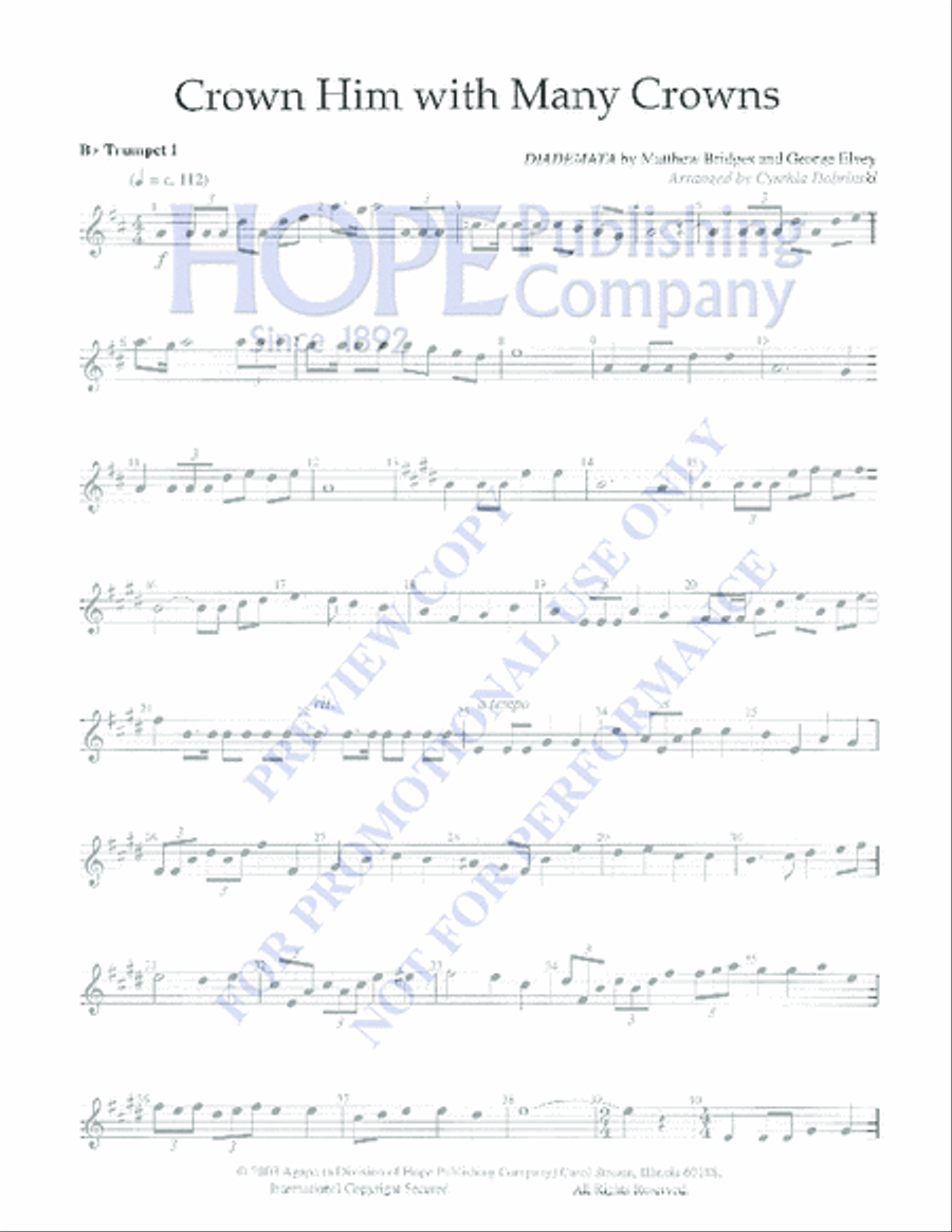 Crown Him with Many Crowns Chamber Music scores gallery preview page 2