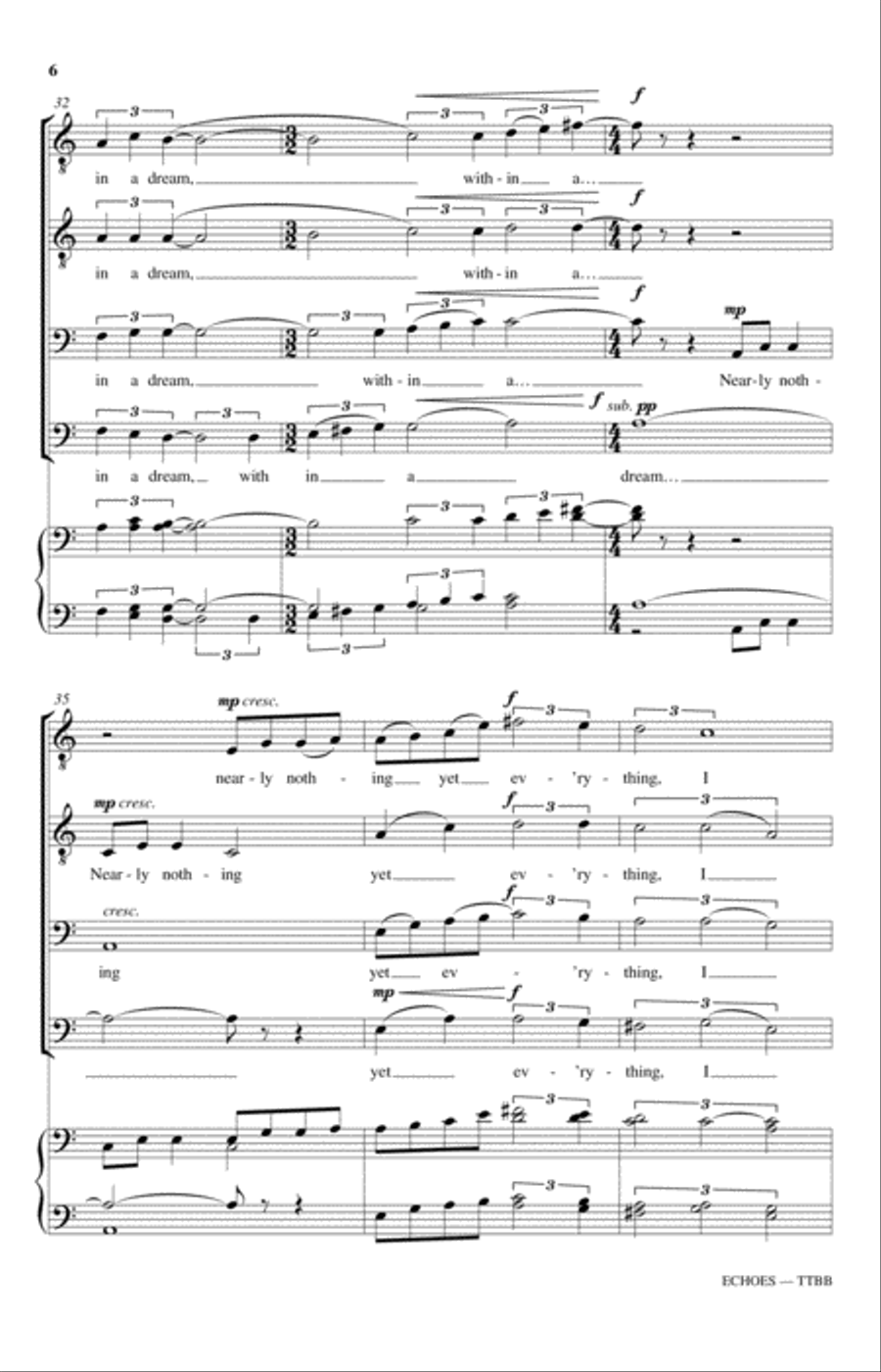 Echoes TTBB scores gallery preview page 6