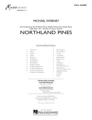 Book cover for Northland Pines - Conductor Score (Full Score)