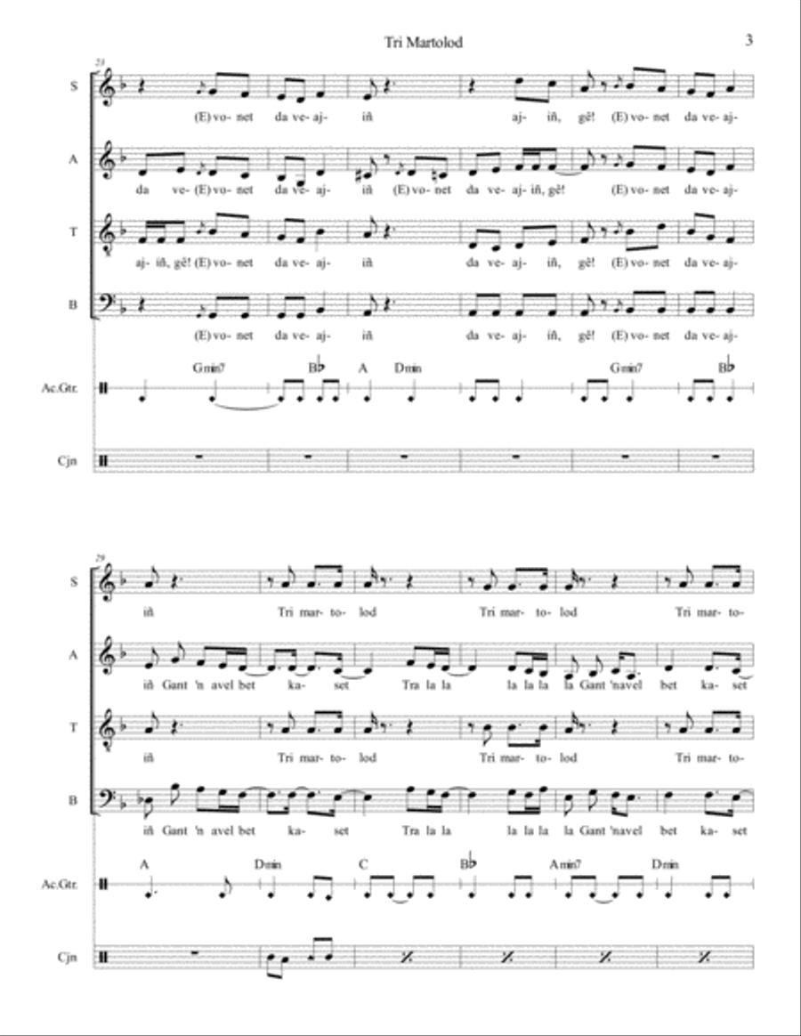 Tri Martolod 4-Part scores gallery preview page 3