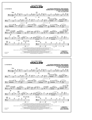Shallow (from A Star Is Born) (arr. Paul Murtha) - 1st Trombone