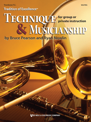 Book cover for Tradition of Excellence: Technique and Musicianship - Trombone T.C.