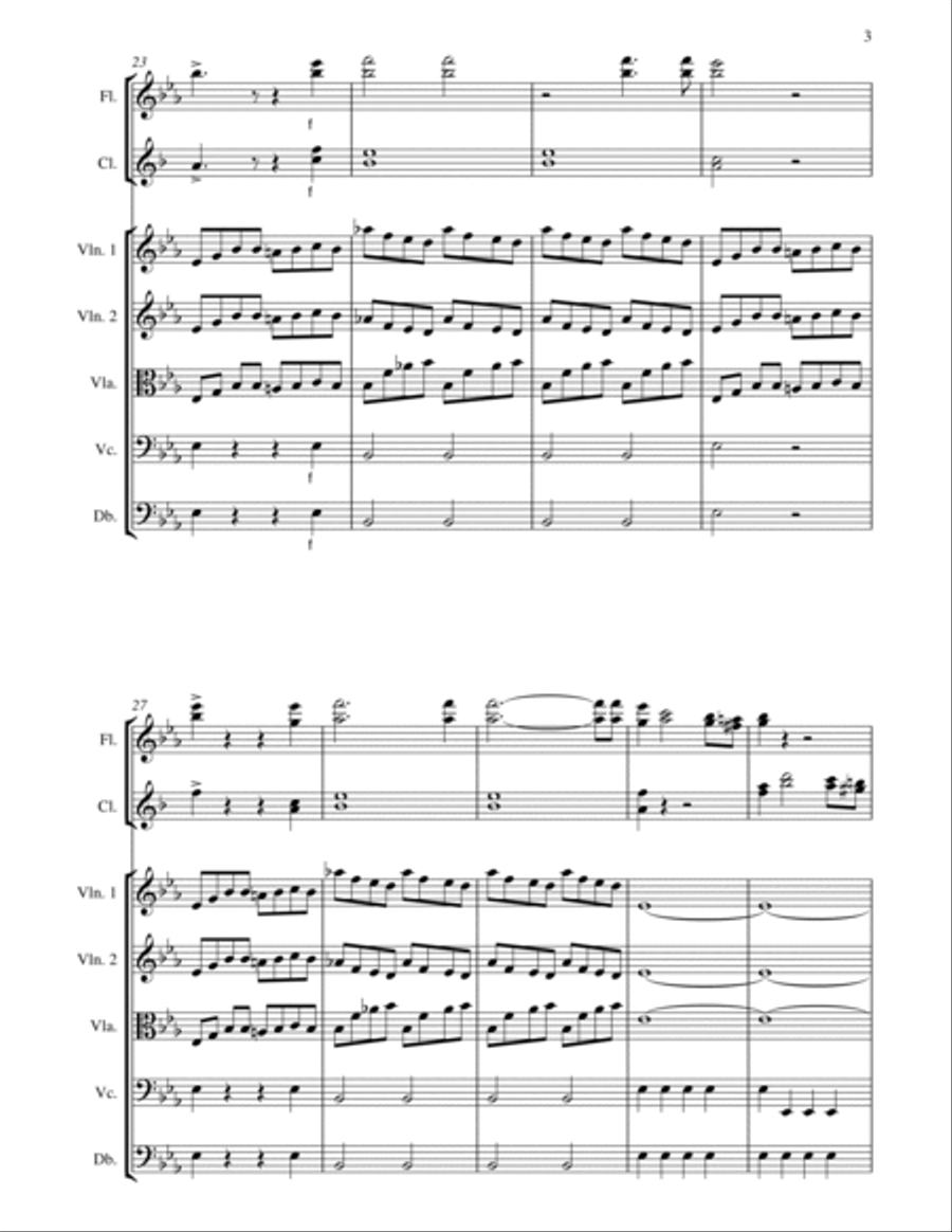 I Will Give Thanks Unto Thee Small Ensemble scores gallery preview page 3