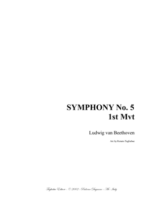 Book cover for SYMPHONY No. 5 - 1st Mvt. - Arr. for String quartet - With Parts