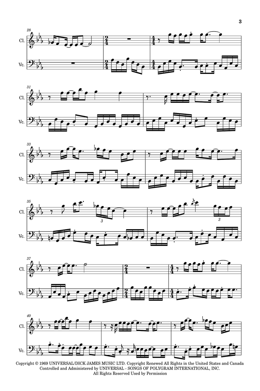 Your Song Chamber Music scores gallery preview page 3