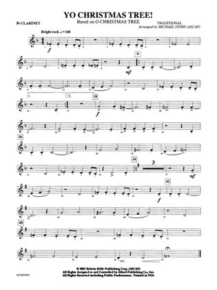 Yo Christmas Tree! (based on "O Christmas Tree"): 1st B-flat Clarinet