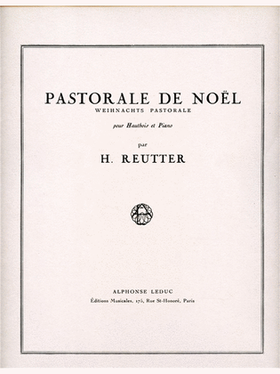 Pastorale De Noel (oboe & Piano)