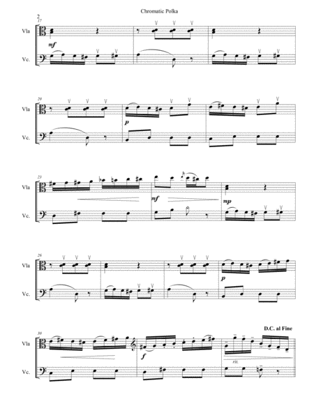 Chromatic Polka for Viola and Cello image number null