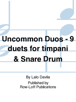 Book cover for Uncommon Duos - 9 duets for timpani & Snare Drum