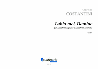 Book cover for Andreina Costantini: Labia mei, Domine (ES-23-053)