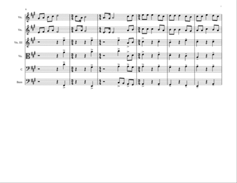 Come, come ye saints Small Ensemble scores gallery preview page 2