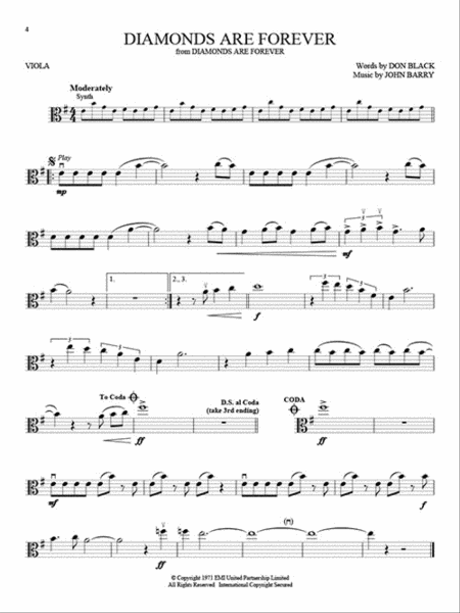 James Bond James Bond Viola Solo scores gallery preview page 3