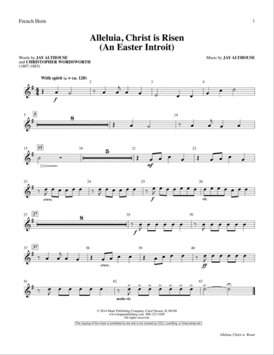 Alleluia, Christ Is Risen (An Easter Introit) Choir scores gallery preview page 15