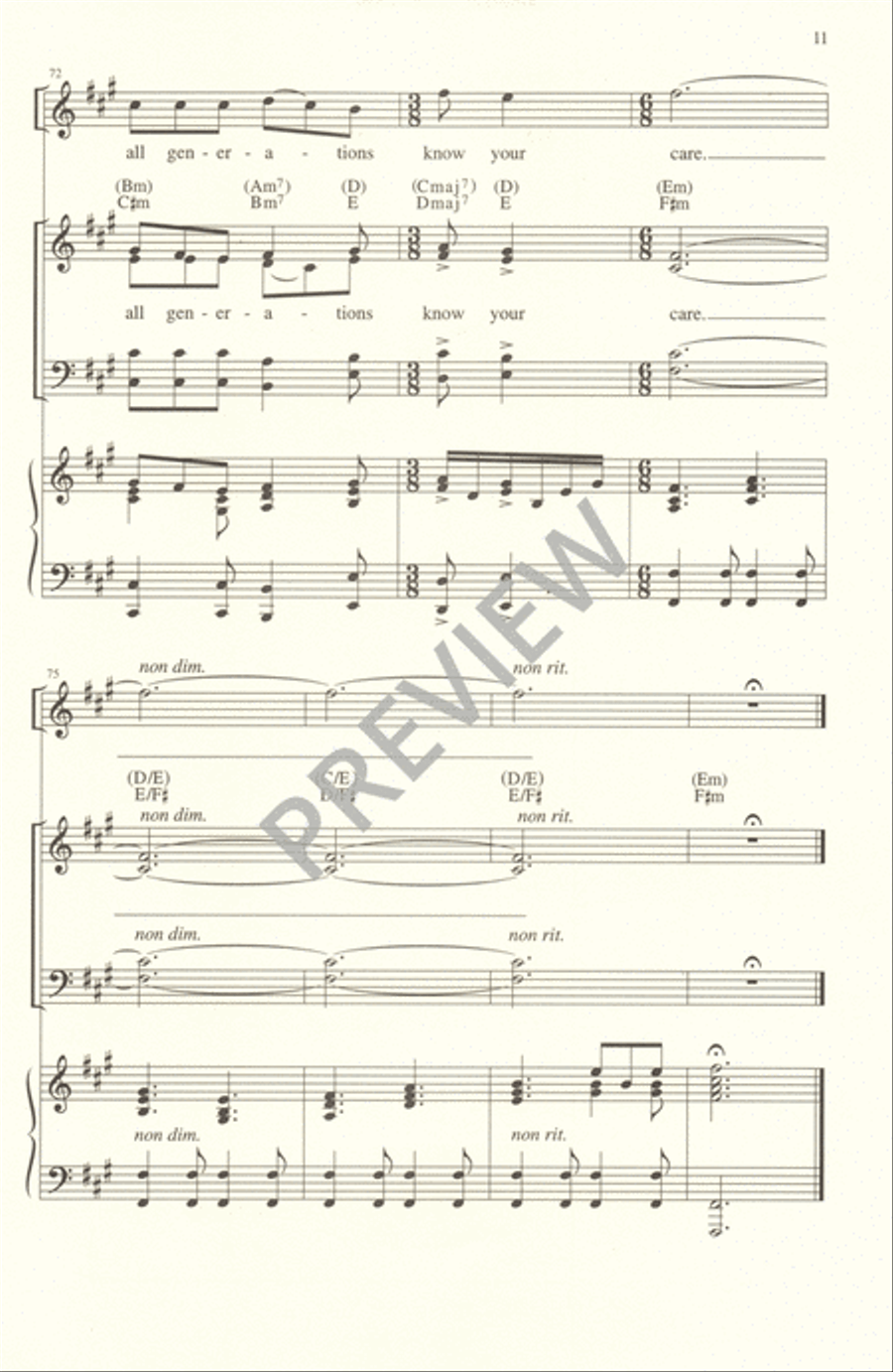 God of the Ages 4-Part scores gallery preview page 11