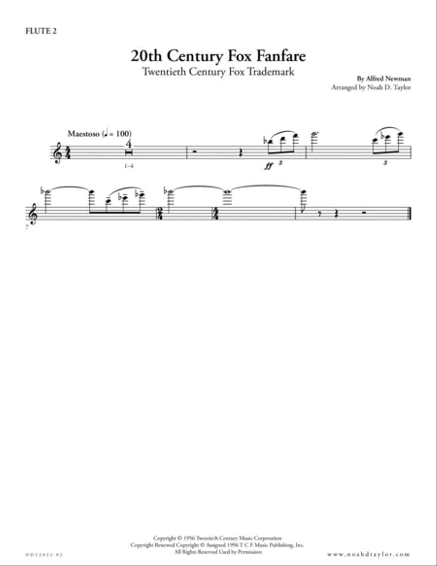 Twentieth Century Fox Trademark Concert Band scores gallery preview page 4