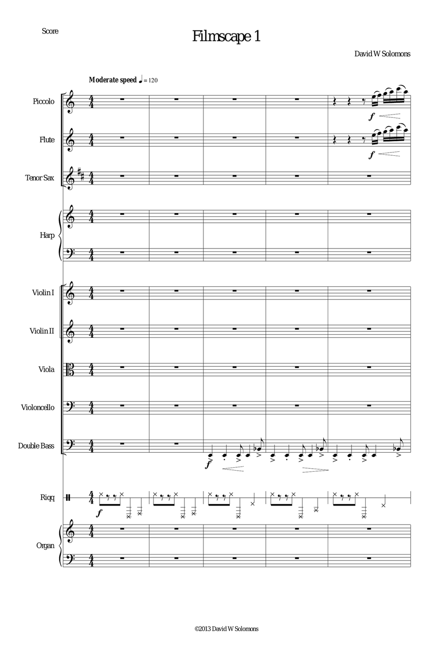 Filmscape 1 for ensemble