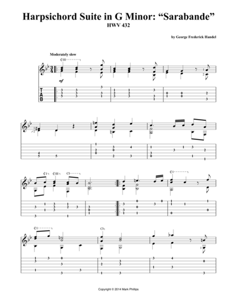 Harpsichord Suite in G Minor: “Sarabande” image number null
