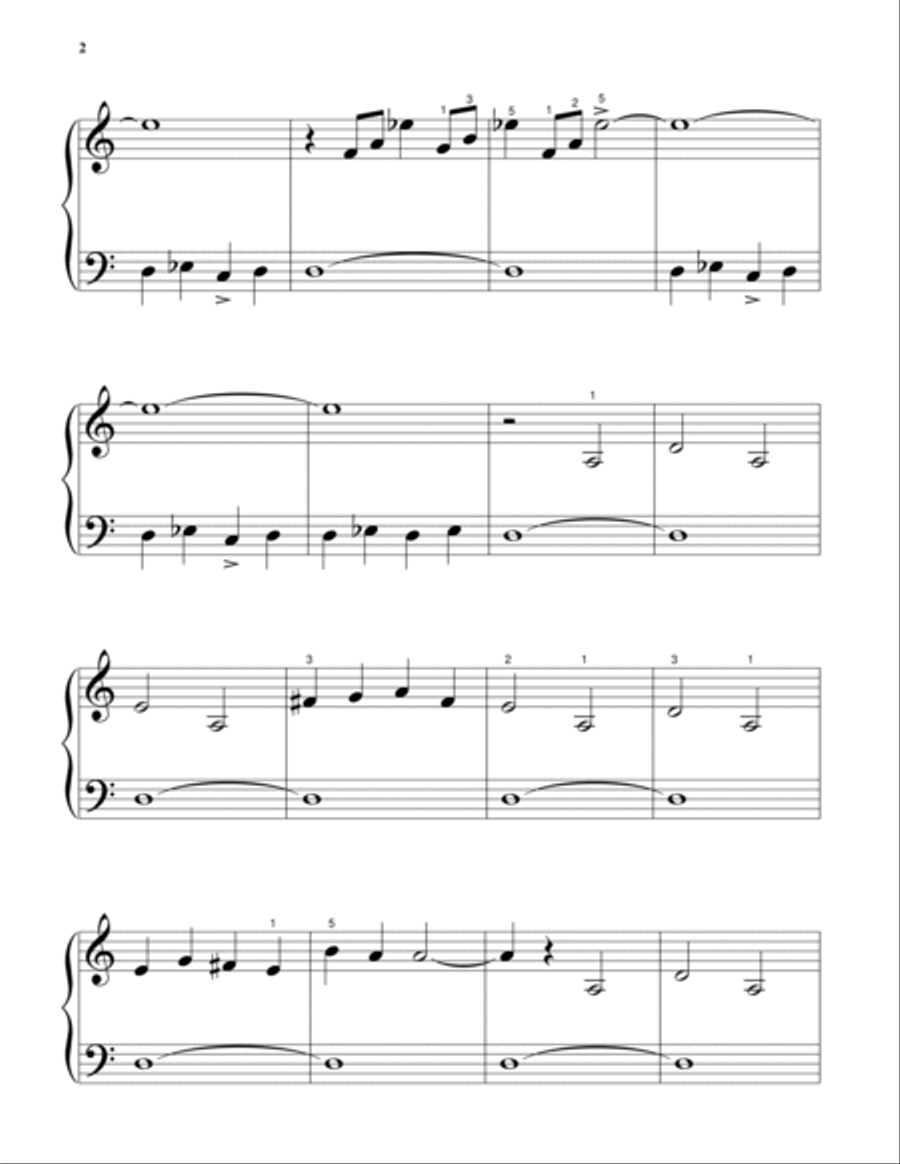 Theme from Jaws Piano Solo scores gallery preview page 2