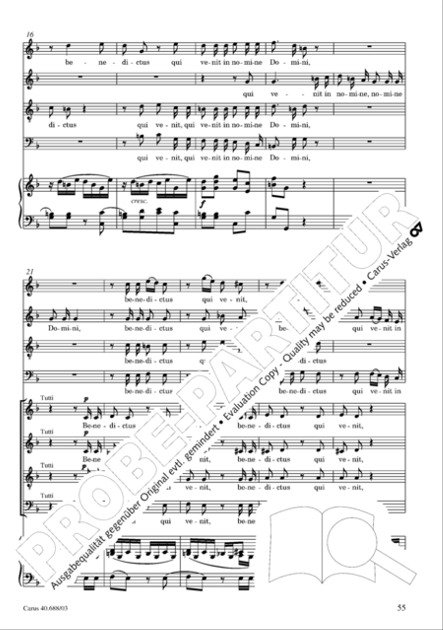Mass in C Major Mass in C Major 4-Part scores gallery preview page 56