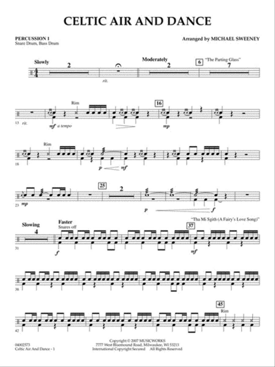 Celtic Air and Dance Concert Band scores gallery preview page 7