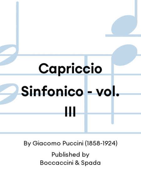 Capriccio Sinfonico - vol. III