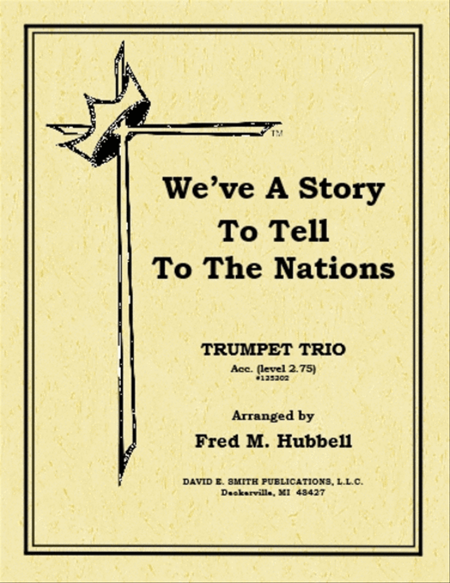 We've A Story to Tell To The Nations Brass Trio scores gallery preview page 1