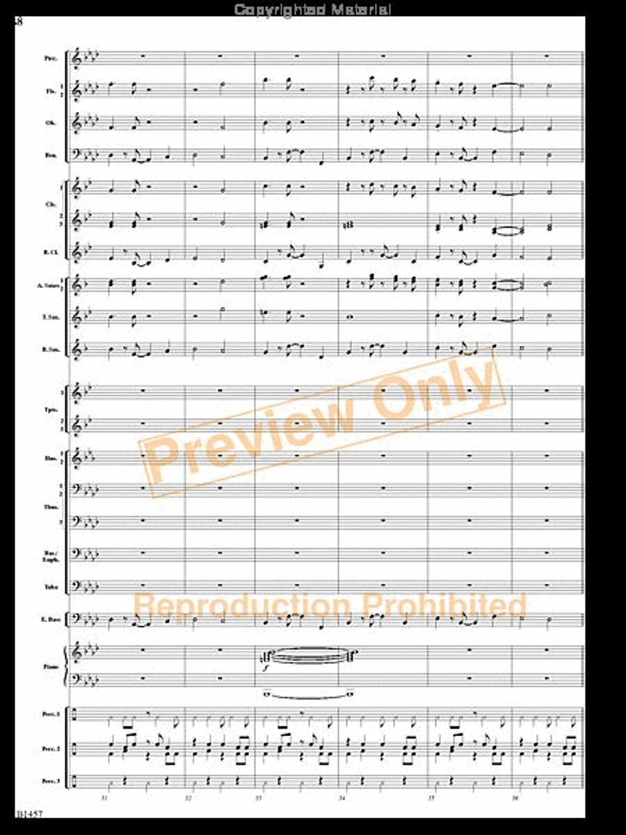 We Wish You a Mambo Christmas Concert Band scores gallery preview page 7