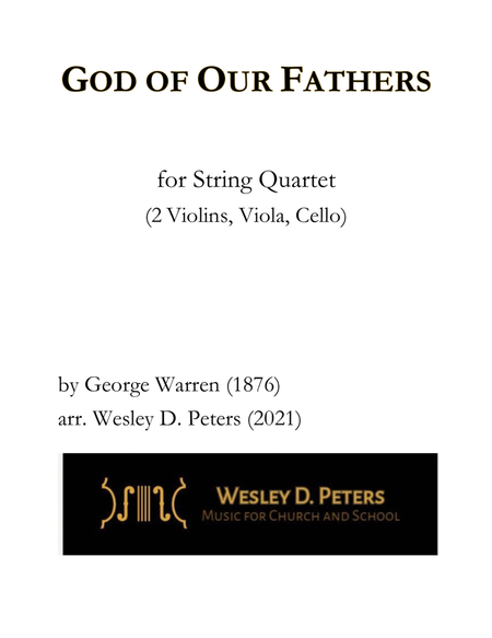 God of Our Fathers (String Quartet) image number null