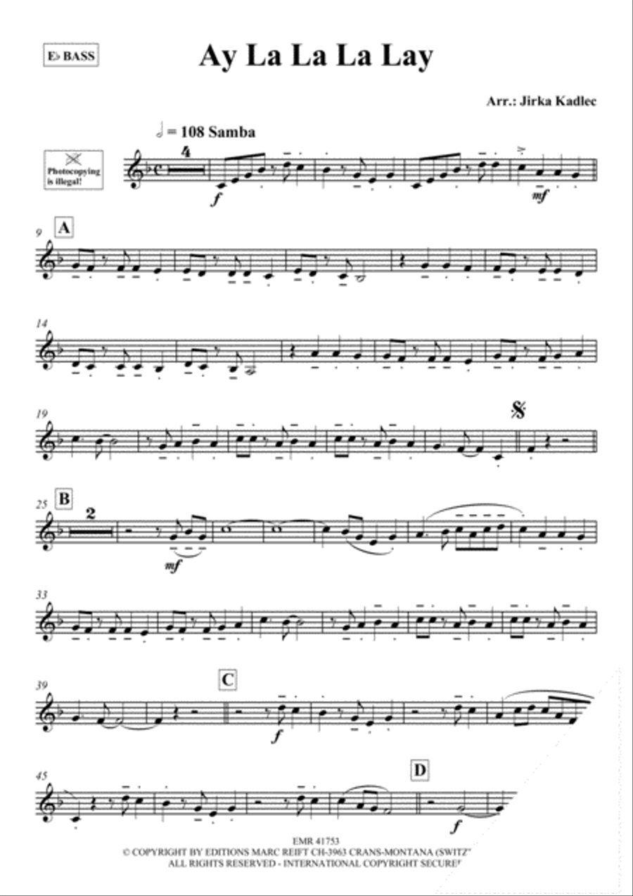 Ay La La La Lay Ay La La La Lay Voice Solo scores gallery preview page 3