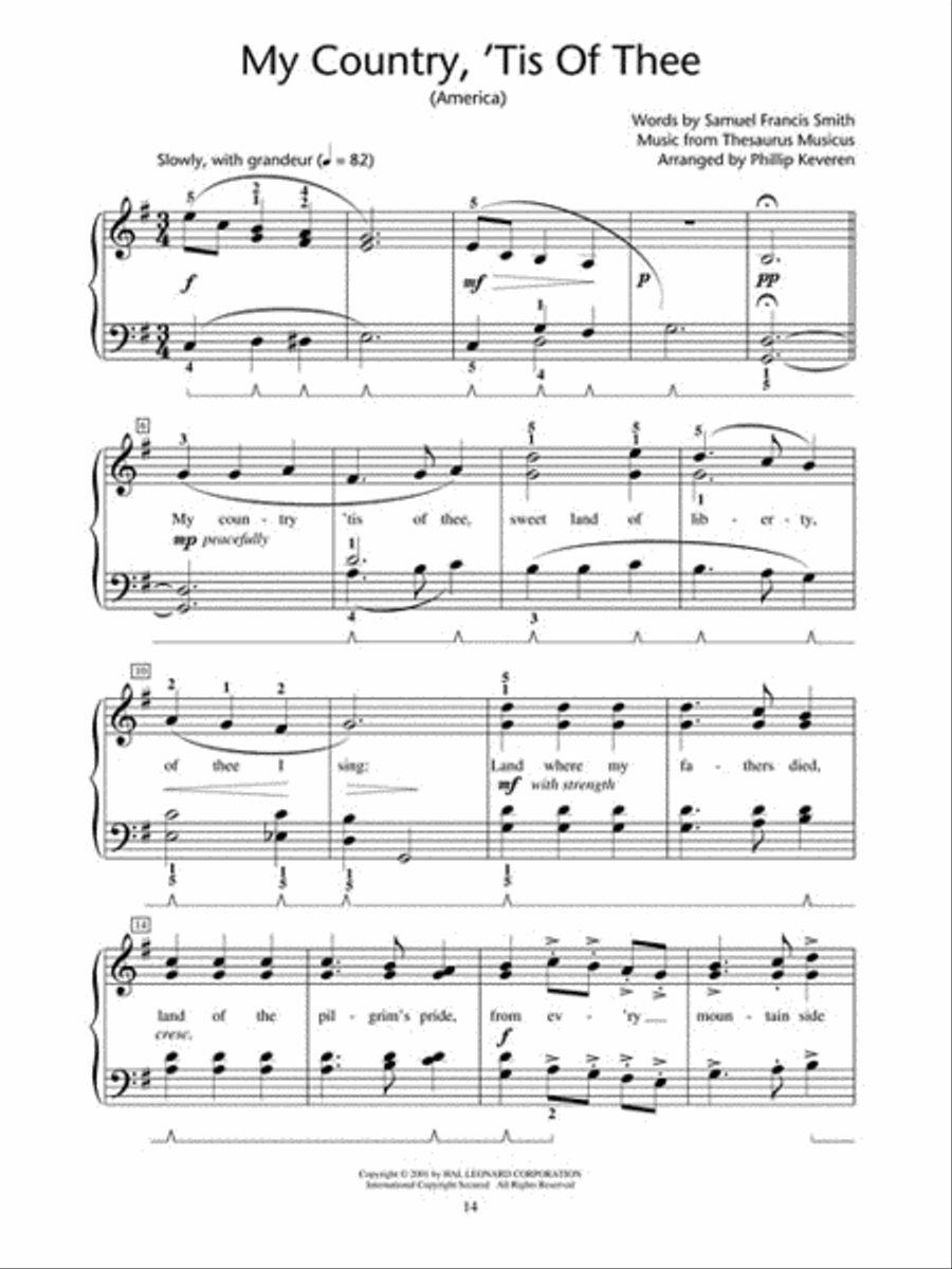God Bless America® and Other Patriotic Piano Solos – Level 4 Piano Method scores gallery preview page 5