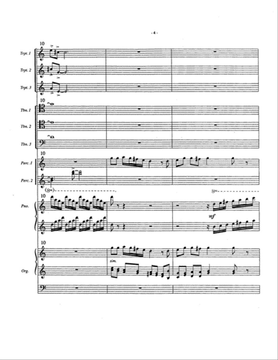 Christmas Intrada (Brass Instrumental Version) Chamber Music scores gallery preview page 5