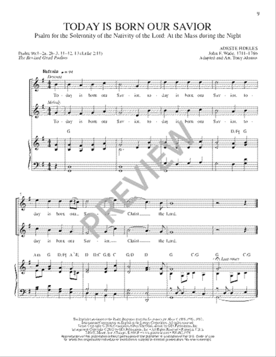 The Lyric Psalter, Solemnities, Feasts, and Other Occasions Piano scores gallery preview page 11