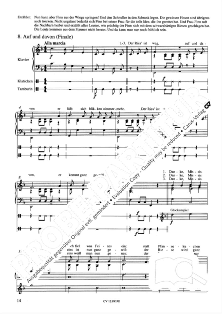 Giant Finn Unison Choir scores gallery preview page 14