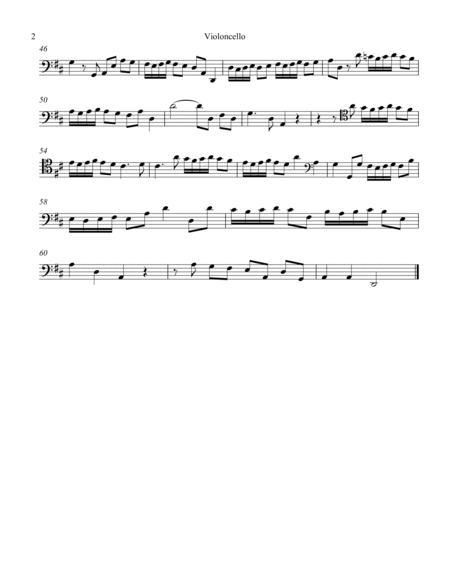 Concerto Grosso Op. 6 #5 Movement II