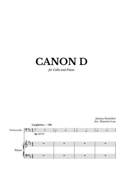 Canon in D for Cello and Piano image number null