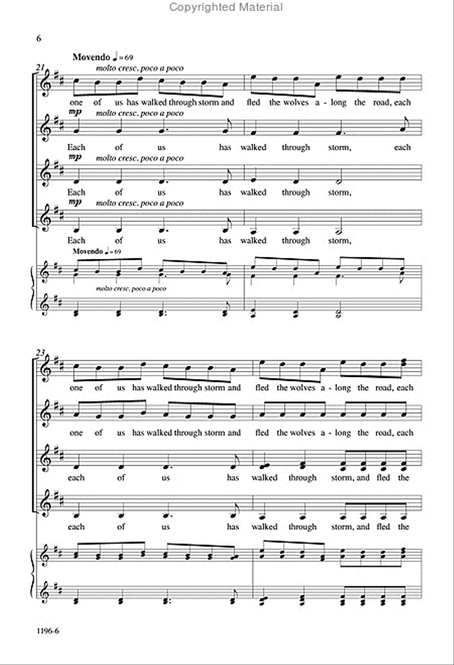 Grace Before Sleep - SSAA Octavo SSAA scores gallery preview page 5